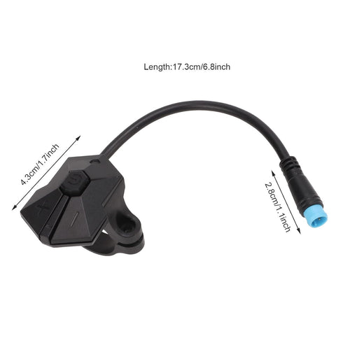 Switch Controller for P850C Controller Electric Bike Accessory Bike Conversion 4 PIN Switch Button Controller for P850C Mid Mount Motor Display Pa...