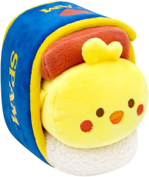 Anirollz Stuffed Animal Plush Toy - Official SPAM Musubi Blanket Outfitz Doll | Soft, Squishy, Warm, Cute, Comfort, Safe| Pillow with Chicken - Bi...