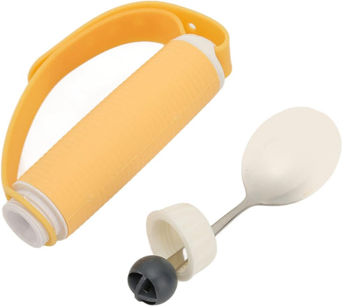 Special Supplies Adaptive Utensils,ANGGREK Eating Aids Spoon Easy Grip Stainless Steel Eating Aids Spoon Tableware Adaptive Utensils...