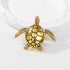 Sea Turtle Brooch Pin for Women Men Long Life Animal Tortoise Pin Marine Animal Lapel Pin Lovely Sea Animal Badges Vintage Metal Turtle Pin Clothi...
