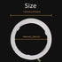 GrandviewTM 1-set 70MM Multi-Color RGB LED Halo Rings Light COB 72SMD Smart Phone iOS Android App Bluetooth Control Car Angel Eyes Circle Ring Hea...