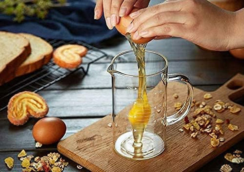 1L Glass Measuring Cups Jugs with Lid Large Measuring Pitcher Beaker Measured Mug Measure Liquid Milk Glass Cup Clear Scale with Spout& Insulated ...