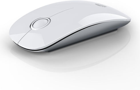 Bluetooth Wireless Mouse - (BT5.1+USB) Slim Dual Mode Computer Mice with Quiet Click, Low Power, and 1600 DPI, Portable Cordless for MacBook, Lapt...