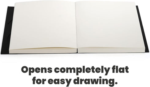 Elsjoy Set of 3 Sketchbook & Drawing Notebook, A5/A4/B5 Blank Sketch Book Travel Journal Notebook with Thick Paper for Drawing & Sketching, Black,...