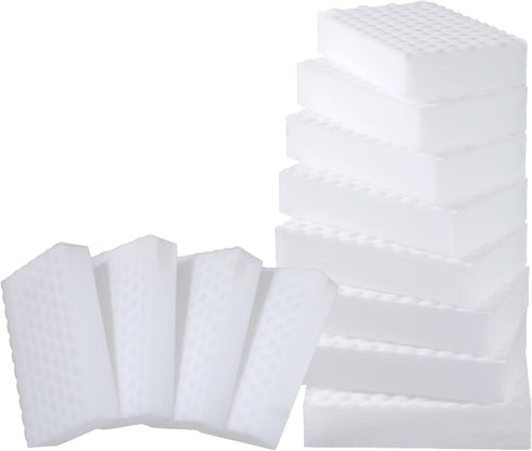 12PCs Magic Cleaning Sponges Eraser, Multi-Surface Scrubber Foam Cleaning Pads, Household Melamine Sponge, No Scratches Foam Cleaner Tool for Bath...