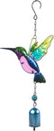 Wind Chimes Hummingbird, Garden Small Wind Chime for Home, Party, Festival Decor, Glass Garden Decoration Indoor/Outdoor, Lifelike Hummingbird Bel...