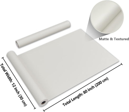 CRE8TIVE 12"x80" Cream White Wallpaper Peel and Stick Modern Beige Contact Paper for Countertops Waterproof Self Adhesive Matte Solid Color Vinyl ...