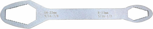 8-22mm Universal Torx Wrench, Double-ended Wrench Self-tightening Adjustable Wrench Tools, Universal Wrench Repair Tools (Silver)...