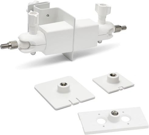 Aobelieve 2-in-1 Gutter Mount for Ring Solar Panel, Stick Up Cam Battery and Spotlight Cam Battery, White...