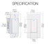MoesGo WiFi Wall Push Button Smart Light Switch,Multi-Control, 2.4GHz WiFi Light Switches, Neutral Wire Required,Remote Control Smart Life/Tuya, W...