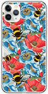 Blingy's for iPhone 11 Pro Case (5.8 inch), Women Girls Fashionable Floral Bee Pattern Cute Flower Style Transparent Soft TPU Protective Clear Cas...