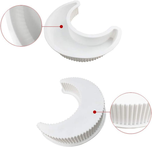 Crescent Moon Shape Silicone Cake Pan, Moonlight Sonata Mousse Cake Bread Pizza Baking Mold Kitchen Bakeware Tools...