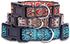 Dog Collars for Small Medium & Large Dogs - Female and Male dogs Patterns on Long Lasting, Adjustable, Strong and Durable Collars for Dogs Stockin...
