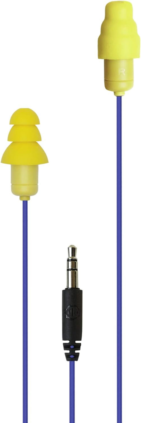 Plugfones Guardian in-Ear Earplug Earbud Hybrid - Noise Reduction in-Ear Headphones(Blue & Yellow)......