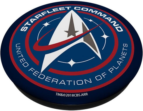 Star Trek Starfleet Badge PopSockets Stand for Smartphones and Tablets PopSockets Standard PopGrip...