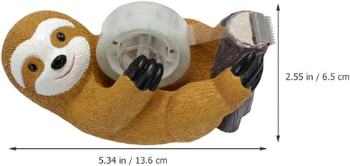Angoily Animal Tape Dispenser Resin Sloth Staue Washi Tape Cutter Office Tape Holder for Home Office Supplies...