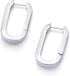PAVOI 14K Gold Plated Sterling Silver Posts U-Shaped Link Hoop Earrings for Women | Lightweight Long Huggies Earrings...