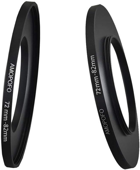 72mm to 82mm Camera Filters Ring Compatible All 72mm Camera Lenses or 82mm UV CPL Filter Accessory,72-82mm Camera Step Up Ring...