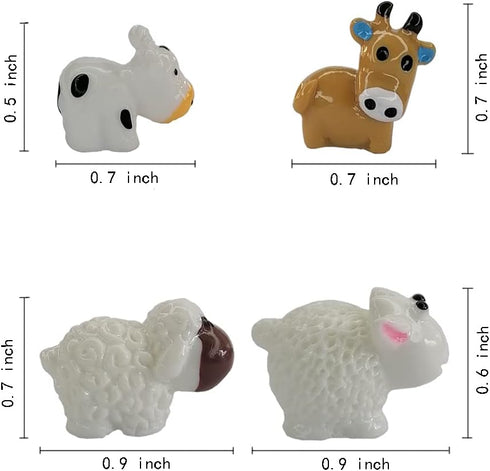 40 Pcs Mini Animals Miniature Resin Sheeps and Cows,Fairy Garden Moss Landscape Ornaments for Outdoor Decoration,Home Décor …...