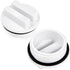 XtremepowerUS 1.5"" Pool Plug Cap, Swimming Pool Return Line Winter Plug w/O-Ring, White & Black (S75145)...
