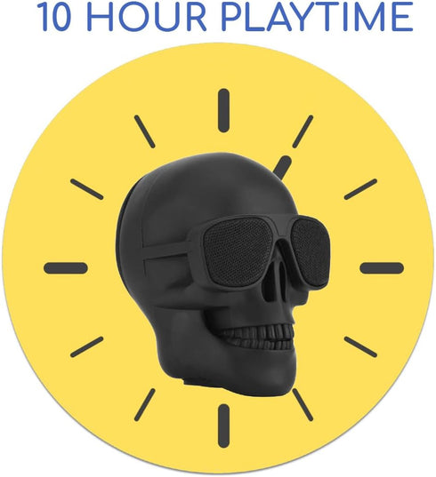 Skull Head Speaker Portable Wireless Bluetooth Speaker for PC Laptop Mac iPhone Skull Loudspeaker Travel Speaker for Halloween Outdoor Speakers Bl...
