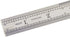 Silver Double-Sided Scale, Stainless Steel Straight Ruler Measuring Tool School Office Drafting Supplies Drafting Tools and Drafting Kits...