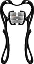 HaSeftni Neck Massager, Upgrade 6 Balls Massage Point Roller Massager for Pain Relief Handheld Tool Suitable Legs Waist and Shoulder Relaxer - Bla...
