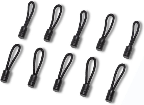 Stayput Black Pull Cords - 10 Pack, Used with Shock Cords & Zippers for Canvas Sold Separately...