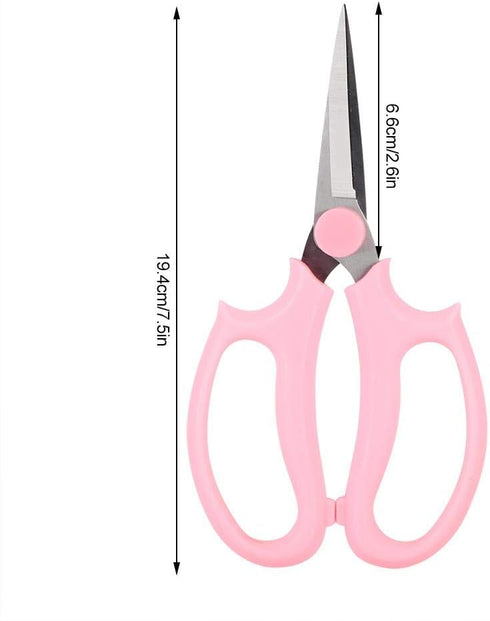Floral Scissors, Pruning Shear Pruning Scissor, Multifunctional Floral Scissors Pruning Shears Flower Cutting Scissors (Pink)...