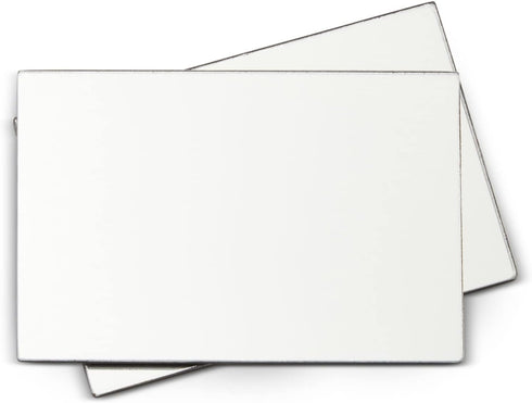 Juvale Rectangular Magnetic Locker Mirror - 4 x 6 in Silver Acrylic - Shatterproof & Rounded Corners - Strong Magnetic Backing for Locker Accessor...