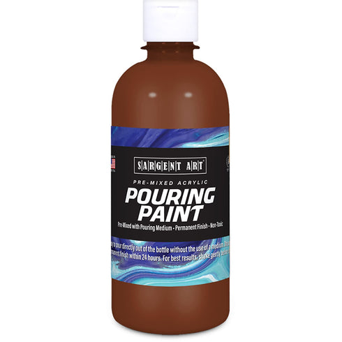 Sargent Art, 16 oz, Burnt Umber Acrylic Pouring Paint, 16 Fl Oz...