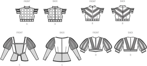 Simplicity Misses' Costume Tops Sewing Pattern Kit, Code S9627, Sizes 6-8-10-12-14, Multicolor...