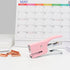 Hand Held Plier Stapler Mini Manual Pink Stapler Metal Handheld Plier Stapler Desktop Cute Staplers No.10 Staples 25 Sheet Capacity for Desk Home ...