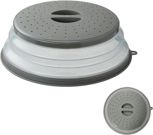 Microwave Lid,Foldable Microwave oven Cover for Food, Safe and Free of BPA Plastic and Silicone, Multi-purpose Kitchen Tool splash cover. Can be w...