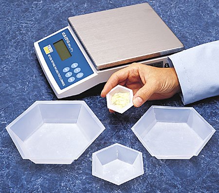 Plastic Hexagonal Weigh Boats Micro Dish 100pk...