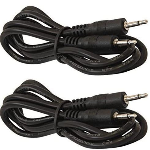 Ancable 2-Pack 3.5mm 1/8 TS Male Mini Plug to Male Mini Plug Monaural Mono Audio Cable 6ft - 12V Trigger, IR Infrared Sensor Receiver Extender...