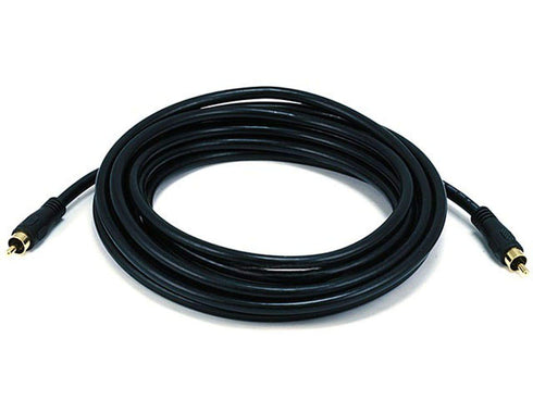 Monoprice 15ft Coaxial Audio/Video RCA Cable M/M RG59U 75ohm (for S/PDIF, Digital Coax, Subwoofer & Composite Video)...