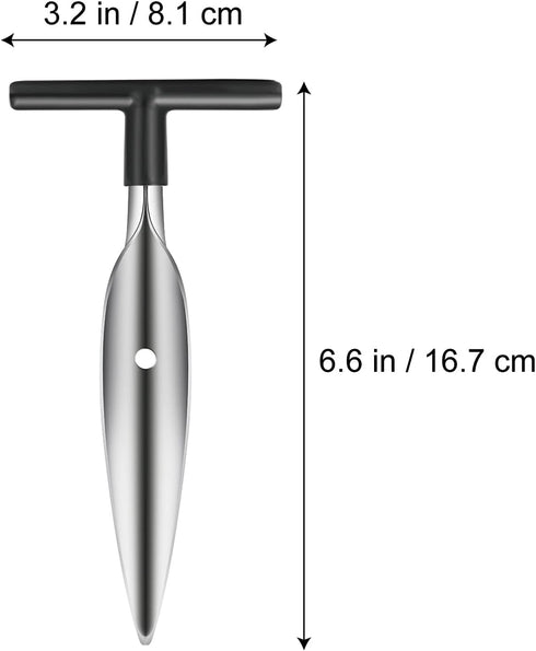 Stainless Steel Coconut Tool, 2 PCS with Durable Wooden Handle...