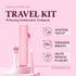 Natural Whitening Travel Kit - Medium Toothbrush & Fluoride Free Toothpaste for Teeth Whitening I Travel Toothbrush & Travel Toothpaste I Toothbru...