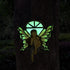 Fairy Out The Window Tree Hugger Garden Statue, Glow in The Dark Resin Fairy Figurine Wall Art Sculpture Outdoor Tree Faces Decor for Patio Lawn Y...