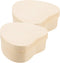 Abaodam Small Wooden Box 2pcs Unfinished Wood Box Heart Shaped Jewelry Box Natural Pine Wood DIY Craft Wooden Boxes Treasure Chest Case for Jewelr...