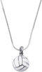 LUX ACCESSORIES Volleyball Sport Pendant Charm Necklace Sport Voleyball Volley...