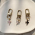Small Cross Keychain for Women 3pcs Pack White Pink Black Car Keys Ring Accessories Clip Handbag Purse Backpack Pendant Charms-3PCSCROSS...