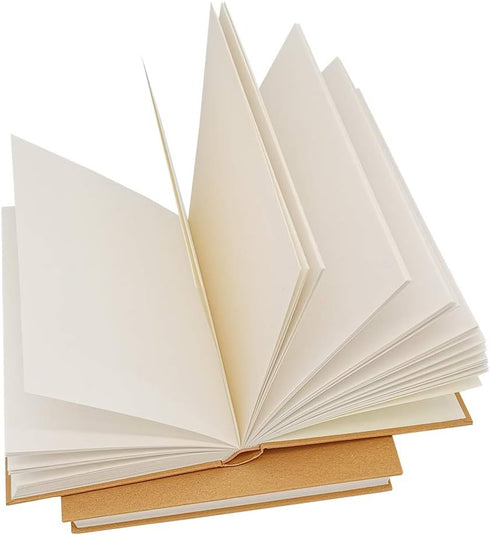 5.5x8.25 Sketch Book, Pack of 2, 240 Sheets (68lb/100gsm), Hardcover Bound Sketch Notebook, 120 Sheets Each, Acid Free Blank Drawing Paper, Ideal ...