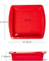 8 inch Silicone Square Cake Pan Nonstick Silicone Cake Molds, Silicone Brownie baking molds for Brownie, Cake, Bread, Pie and Lasagna (2 packs)...