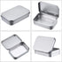 AKOAK 3 Pcs 3.7 x 2.4 x 0.8 Inches Silver Rectangular Empty Hinged Tins Box Containers for First Aid Kit,Survival Kits,Storage,Herbs,Pills,Crafts ...