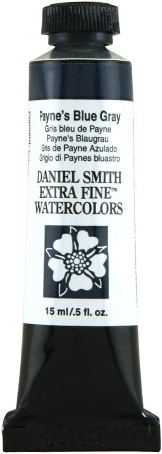 Daniel Smith Extra Fine™ Watercolor Paint, 15ml, Tube, Payne’s Blue Gray, 0.5 fl oz, (Pack of 1)...
