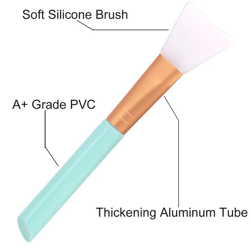 Akstore 3PCS Silicone Face Mask Brush,Mask Beauty Tool Soft Silicone Facial Mud Mask Applicator Brush Hairless Body Lotion And Body Butter Applica...