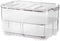 SANNO Refrigerator Food Storage Containers Stay Fresh,Food Storage Container Bin Stackable Refrigerator Freezer Organizer Fresh Keeper Drawers wit...