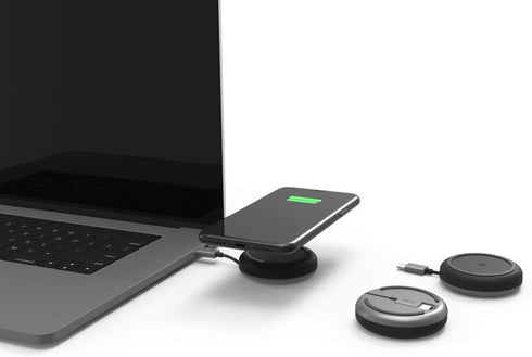 TYLT Medallion- Portable QI Wireless Charging Pad, Fast Wireless Charger QI Certified 10W Max Compatible with Apple, Samsung, Wireless Buds, and O...